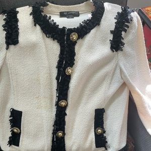 St. John chevron jacquarde knit jacket.